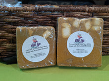 Load image into Gallery viewer, Sea Moss Soap Infused Turmeric, Honey, Oats and activated charcoal