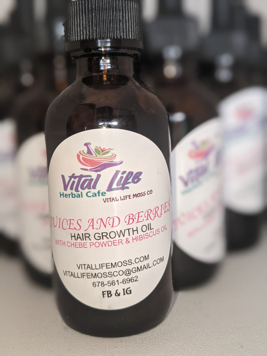 Juices and Berries Organic Hair Growth Oil Vital Life Moss Co.
